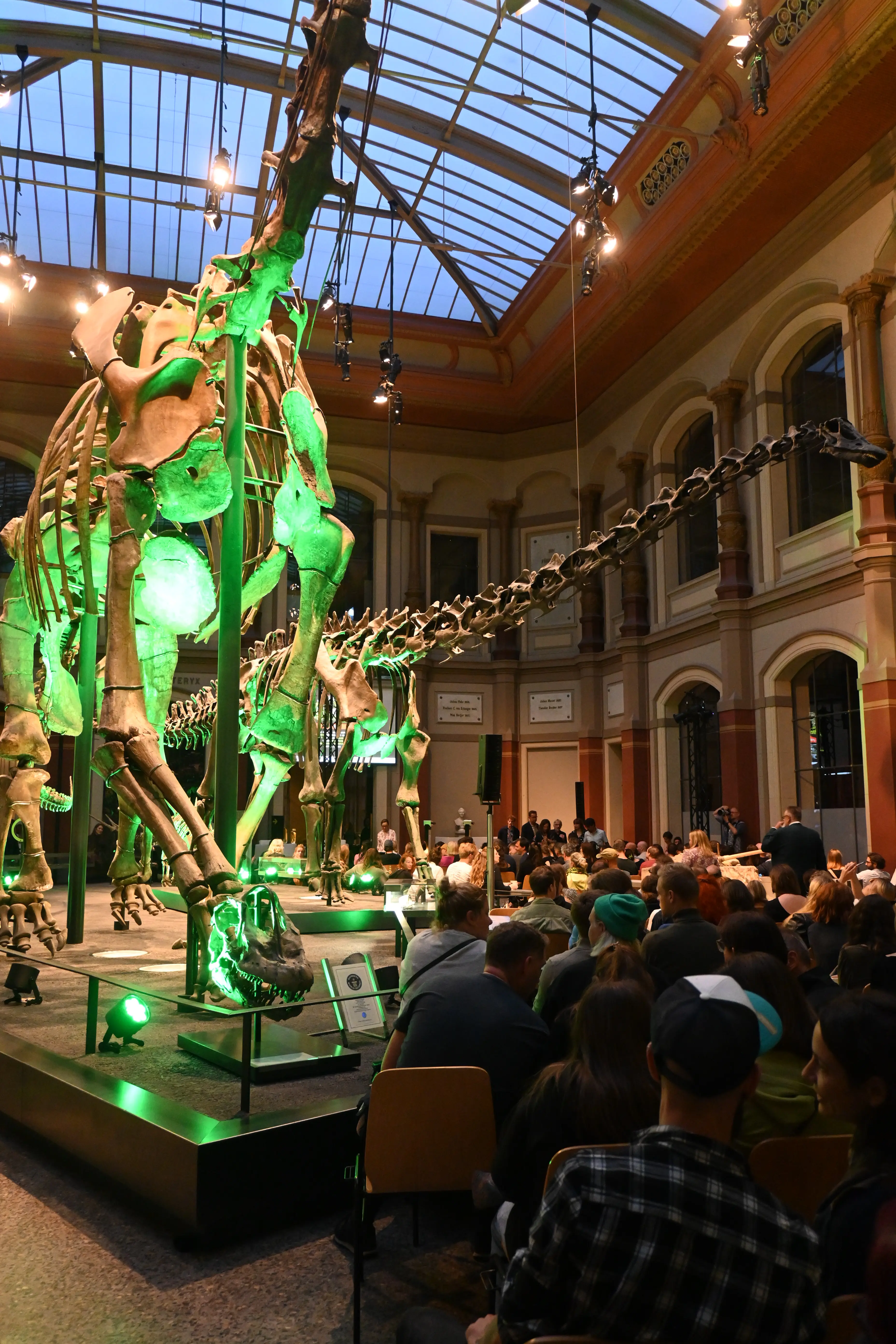 Foto der Veranstaltung im Sauriersaal des Museums für Naturkunde Berlin.